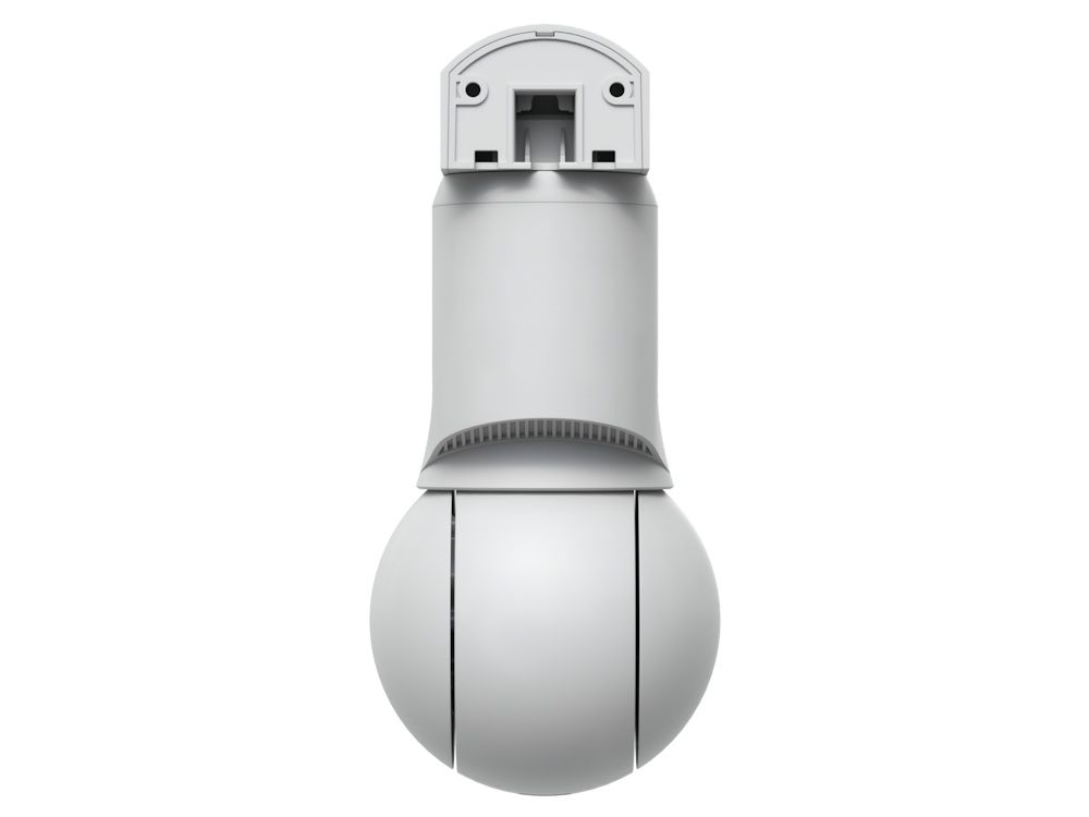 Achterkant van de Ubiquiti UniFi Protect G6 PTZ (UVC-G6-PTZ-W) 4K PTZ-camera voor buiten