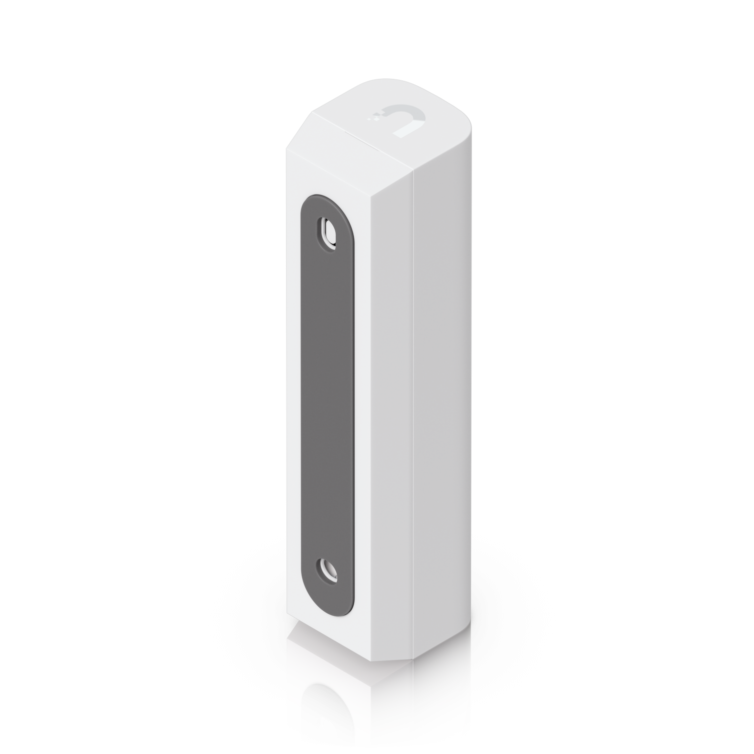 De Ubiquiti UniFi SuperLink Motion Sensor schuin van achter