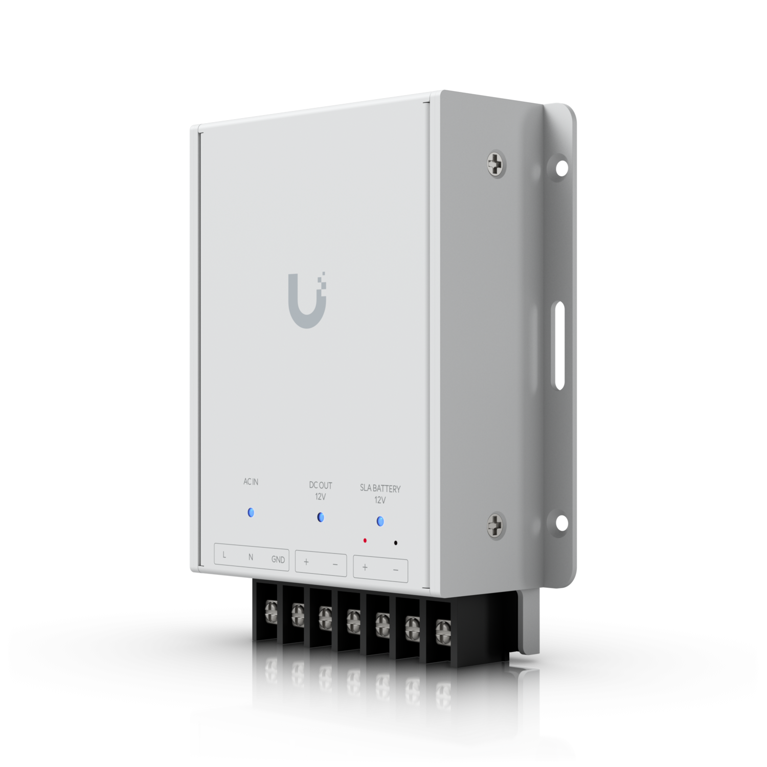 De Ubiquiti UniFi Retrofit PSU 12V voeding schuin van rechts