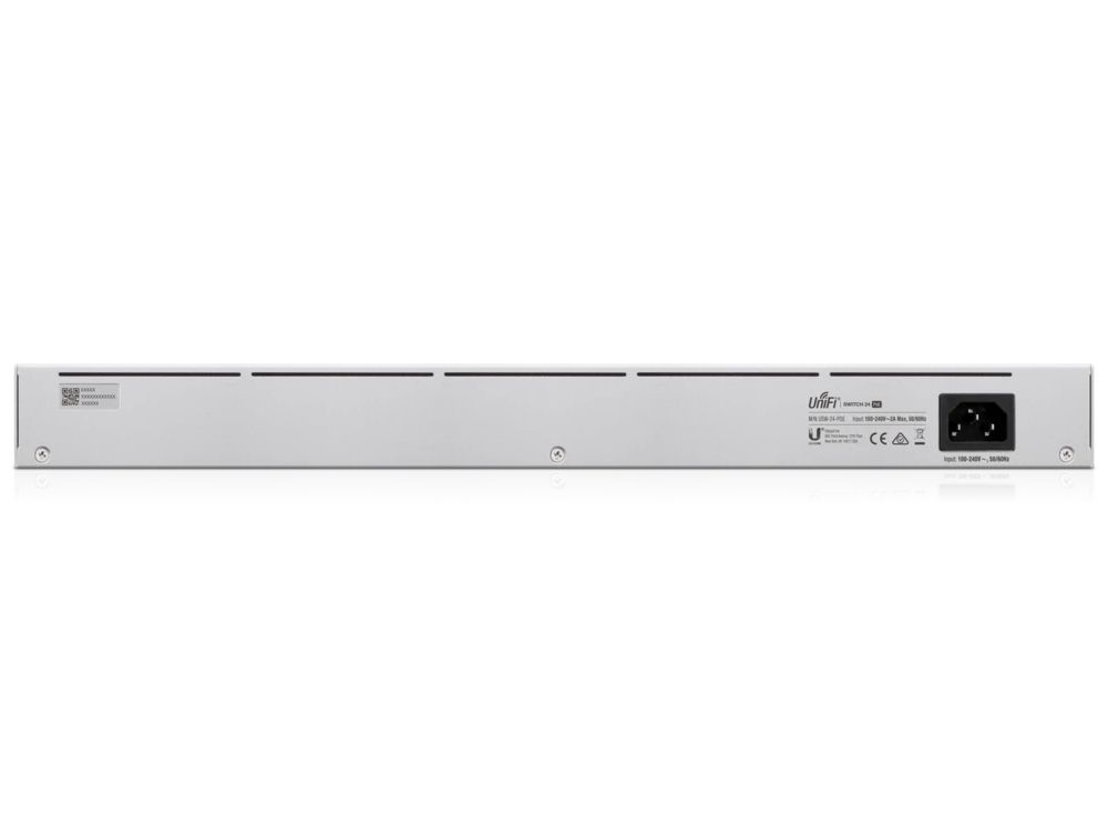 Ubiquiti UniFi USW-24-POE Gen2 24-poorts L2 Managed Gigabit PoE+ Switch achterkant