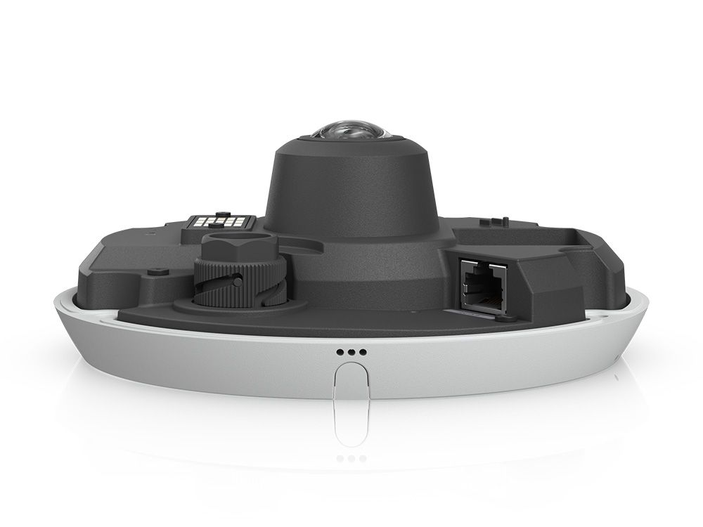 Ubiquiti G6 Pro 360 wit zijkant en ethernetpoort