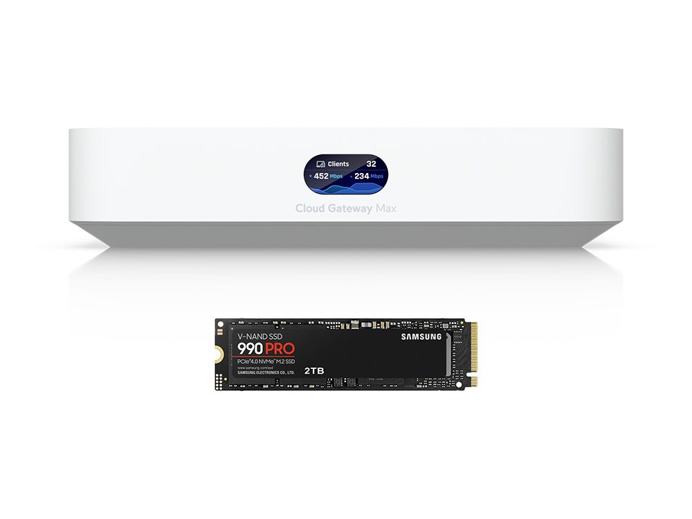 Ubiquiti UniFi Cloud Gateway Max met 2TB Samsung SSD