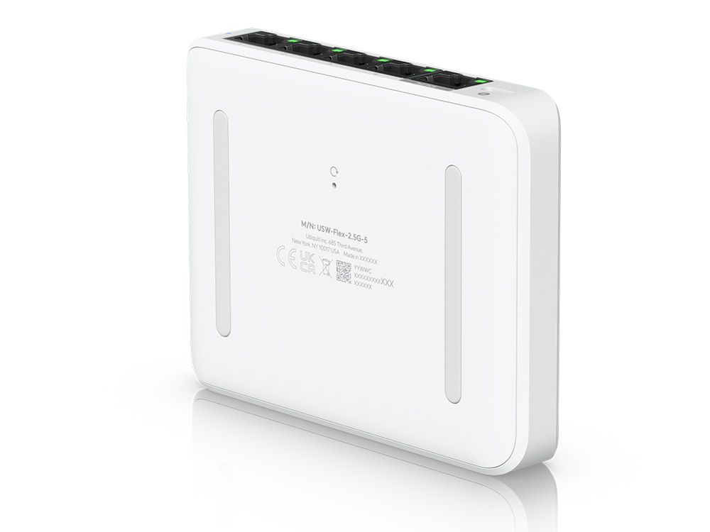 Ubiquiti Flex Mini 2.5G 5-poorts Compacte Managed Switch onderkant