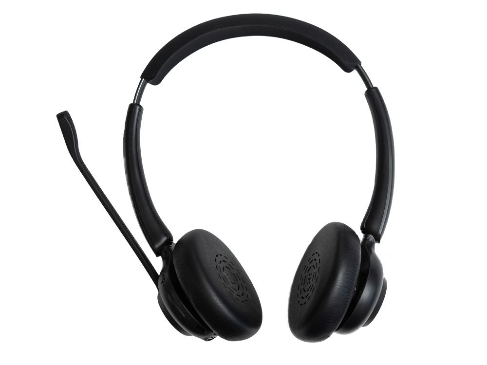 Voorkant van de Voxiz Wireless draadloze Bluetooth kantoor headset