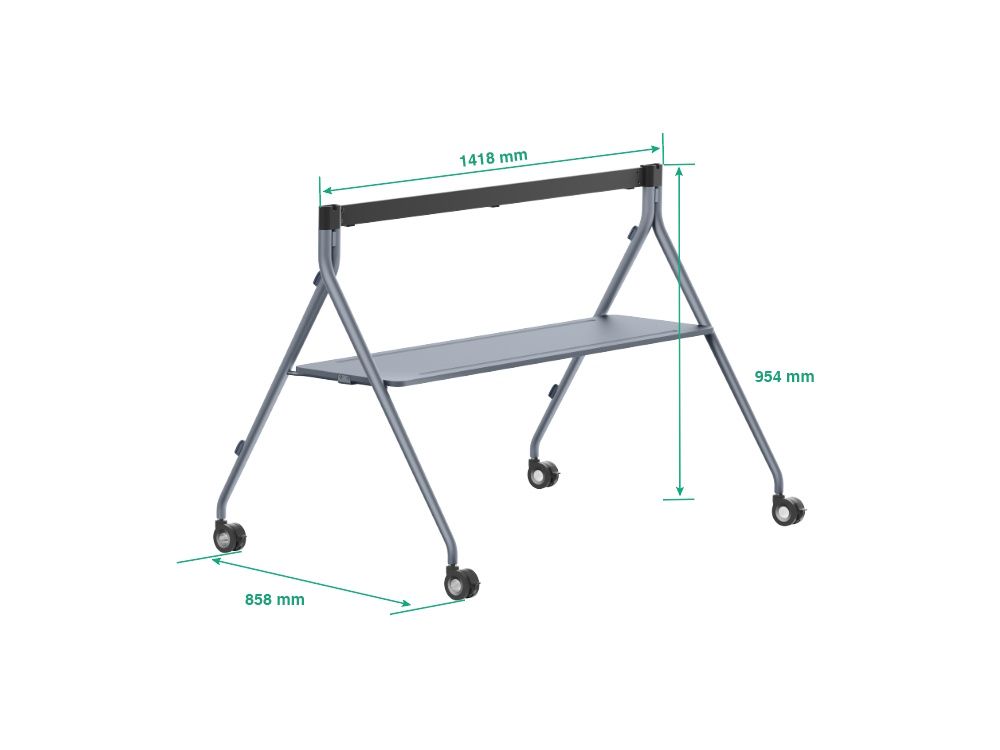Afmetingen van de Yealink MeetingBoard Pro Floorstand voor het Yealink MeetingBoard 86 Pro display