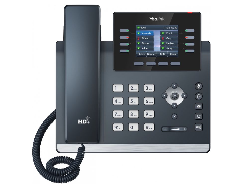 Yealink SIP-T44U T44U bureautelefoon VoIP telefoon voorkant