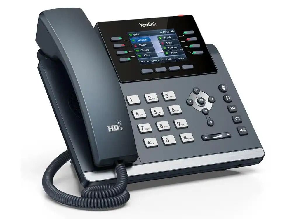 Yealink SIP T44U bureautelefoon productfoto voorkant en zijkant