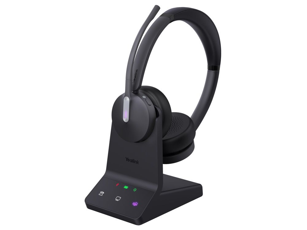 Yealink WH64 Dual Teams draadloze Bluetooth headset met DECT oplaadstation