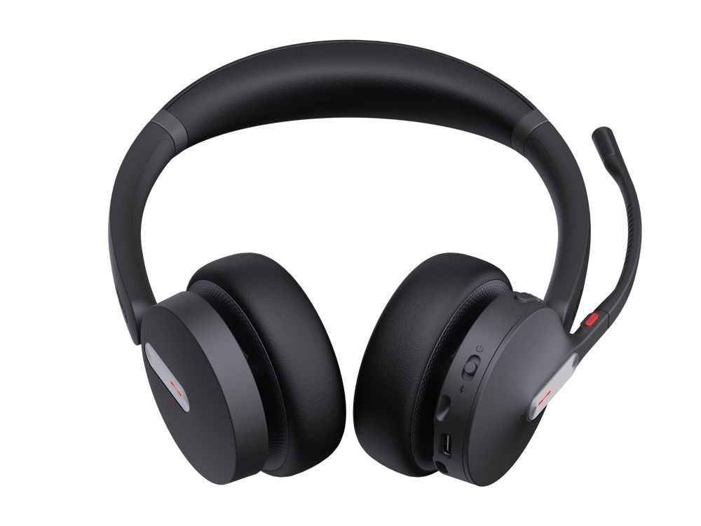 De Yealink WH64 Dual UC headset liggend