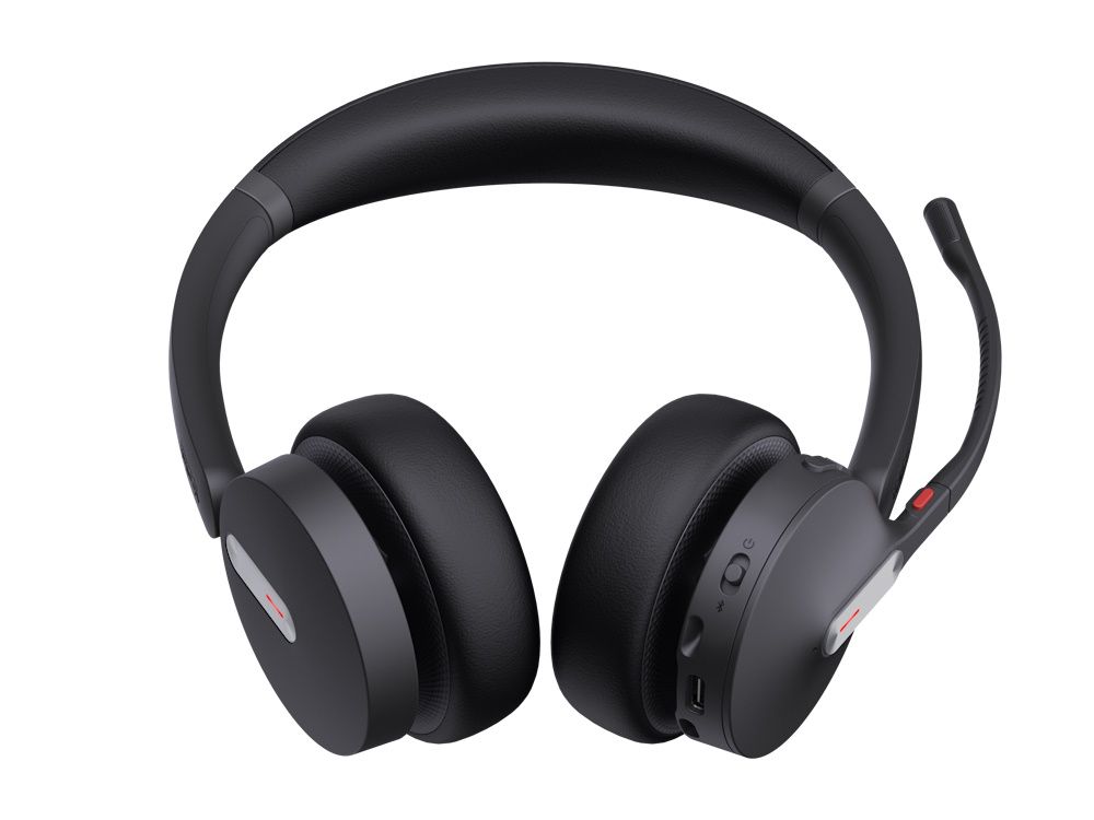 De Yealink WH64 Hybrid Dual UC headset liggend