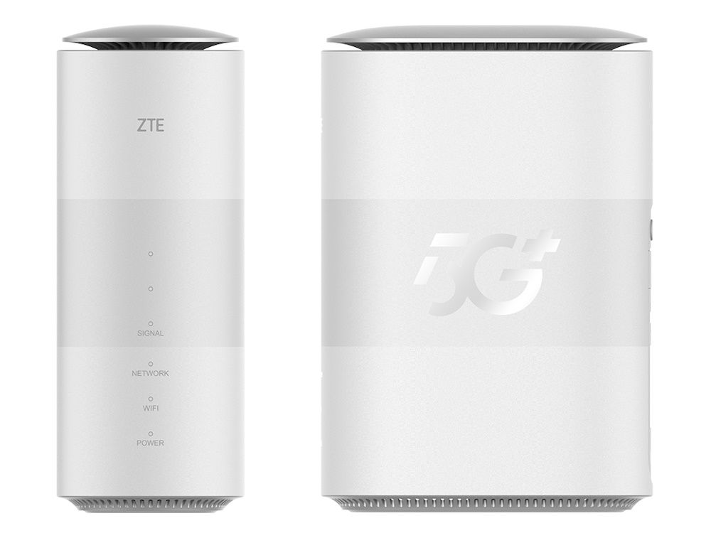 ZTE MC8885G 5G modem router voorkant en zijkant