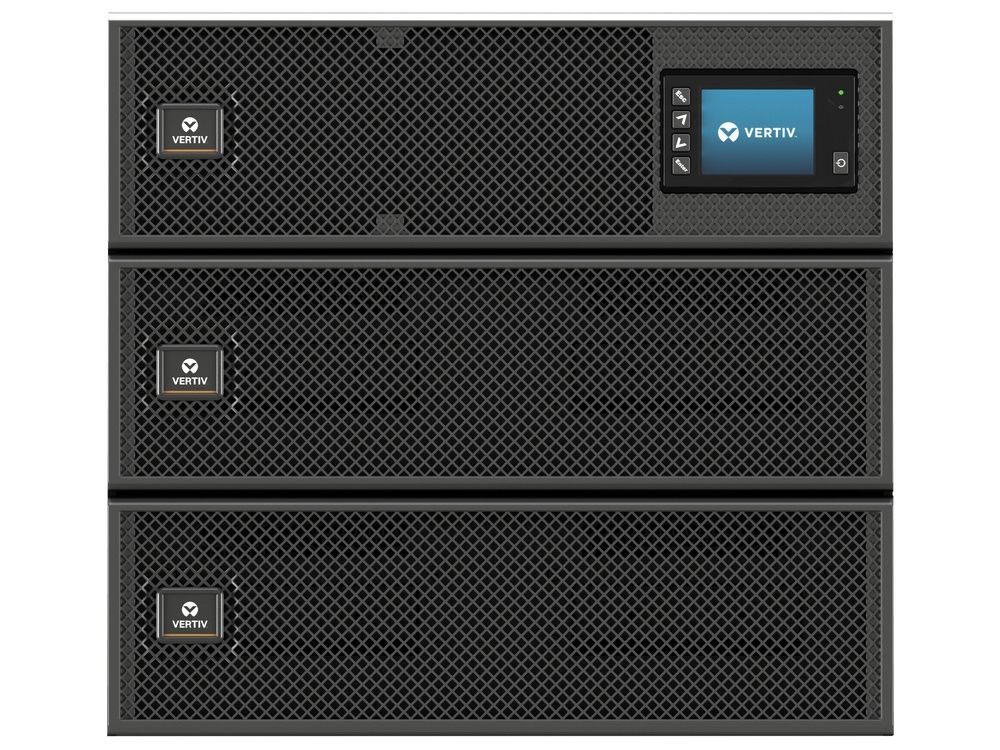 Vertiv GXT5 online dubbele conversie UPS met 20kVA vermogen voorkant met display