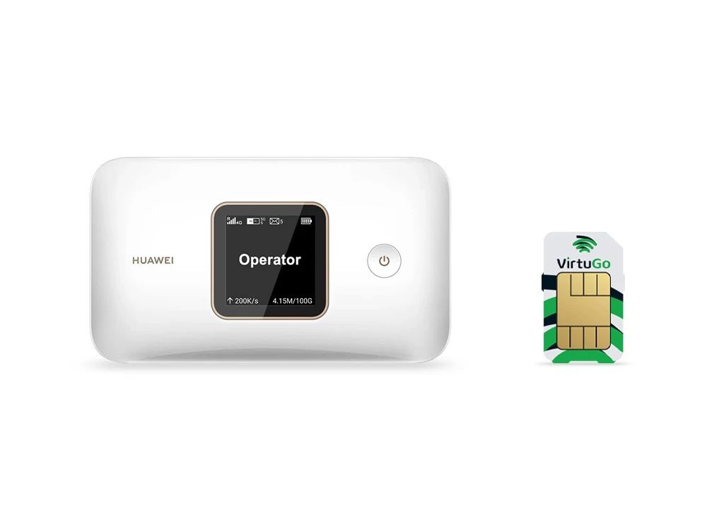 Huawei E5785-330 MiFi router met VirtuGo SIM 2GB voor internet in Europa en Noord-Amerika