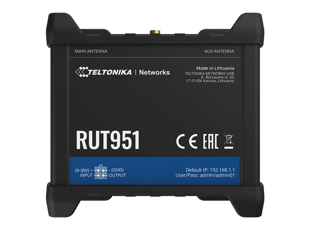 Teltonika RUT951 4G LTE router bovenkant