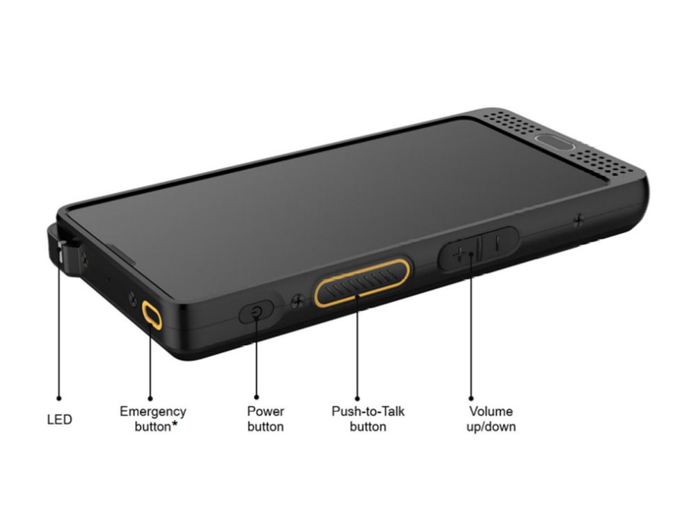 Sonim XP10 5G en LTE smartphone en portofoon voorkant